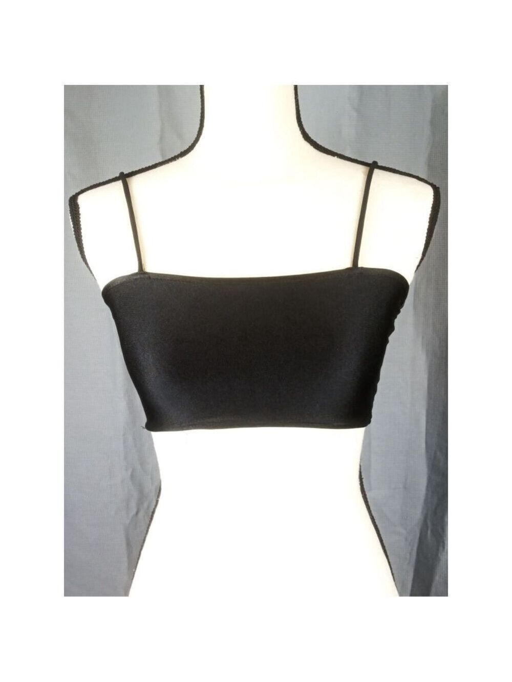 Adika black bikini top, size S